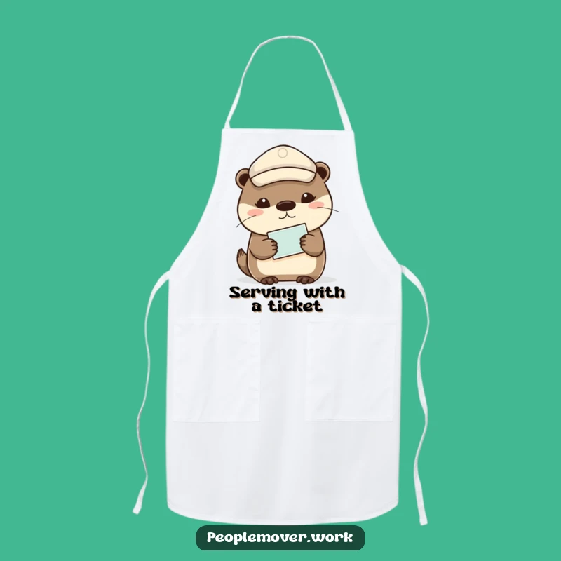 Funny Otter Travel Apron - Kitchen Calm Humor Gift