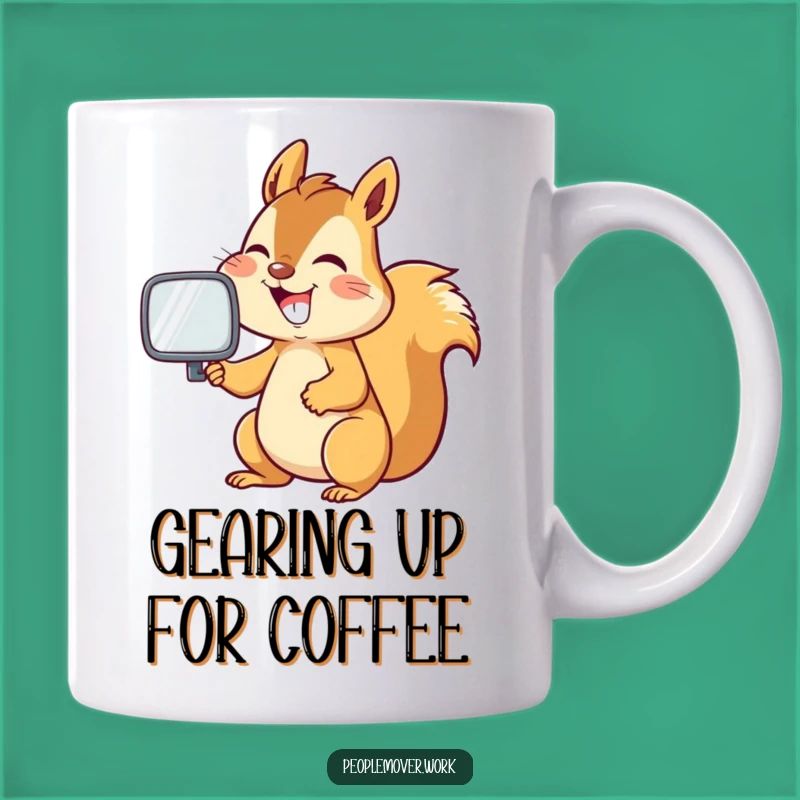 Funny Squirrel Driving Mug - Energetic Commuter Humor Gift