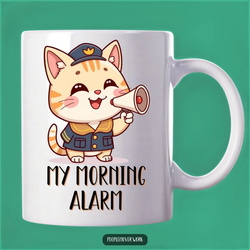 Funny Cat Conductor Mug: A Whimsical Cartoon Gift for Music Lovers