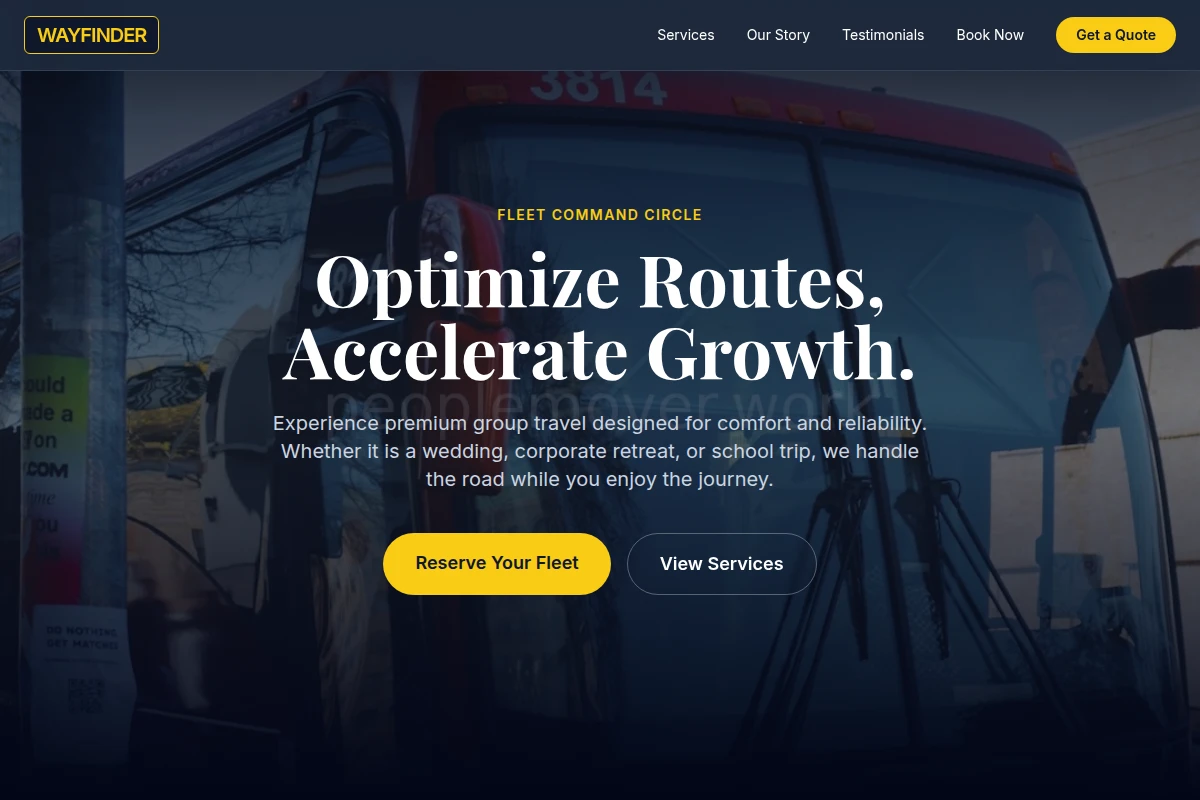 Wayfinder Charter Bus