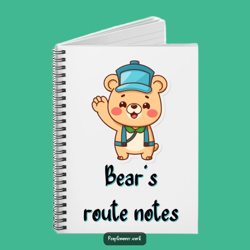 Funny Bear Bus Driver Notebook: Cheerful Notes for Your Journey