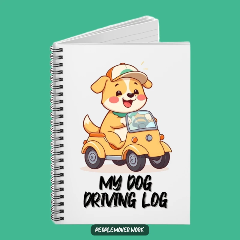 Funny Dog Driving Notebook: Happy Pooch for All Your Notes