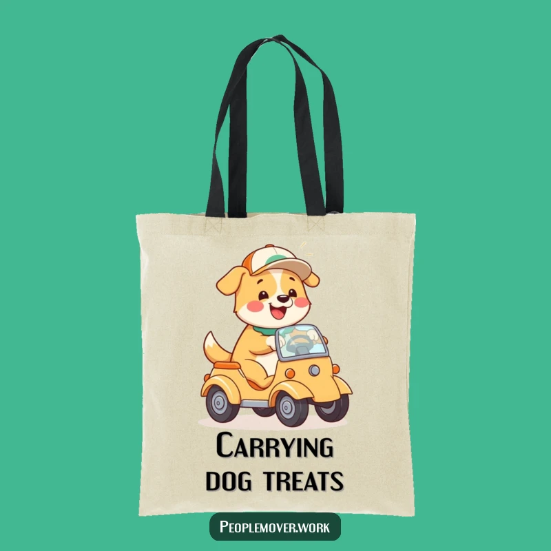 Funny Dog Driving Tote Bag: Happy Pooch for Everyday Errands